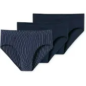 Schiesser Slip '95/5' bleu / bleu foncé / blanc