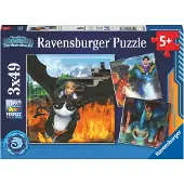 Ravensburger Puzzle 3 Puzzles - Dragons - 26 à 50 pièces
