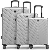 Redolz Ensemble de bagages gris clair