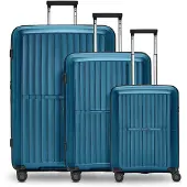 Pactastic Ensemble de bagages 'Collection 01' bleu / pétrole