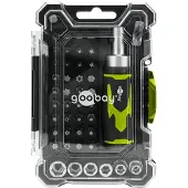 Goobay 77842 Jeu de tournevis avec jeu d'embouts 43 pièces - Jeu d'outils pour les travaux de vissage, de montage et de bricolage