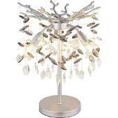Globo Lampe de table Queena gris argenté Ø 36 cm