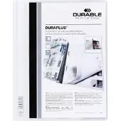 Durable Chemise transparente de présentation extralarge DURAPLUS , film en PCV dur, 25 p., blanc