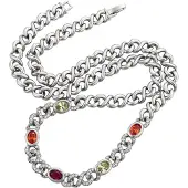 NAEMI Chaîne mélange de couleurs / argent
