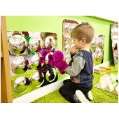 TickiT Panneau miroir acrylique Jouet éducatif 9 dômes 490mm