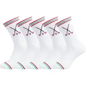 Unabux Chaussettes 'Touchdown' turquoise / rouge / blanc