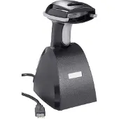 Renkforce iCR6307ABU Scanner de code-barres sans fil 1D LED noir Scanner à main USB