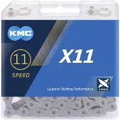 Kmc X11 Road/mtb Chain Gris 118 Links