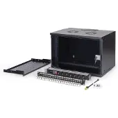 Digitus Kit réseau 19", coffret mural 7U et accessoires, sw SOHO PRO version (7 HE, Rack 19 pouces), Armoire serveur, Noir