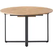 Beliani Table de repas ALEXANDRINA Marron 120/160 cm 120 cm