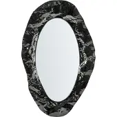 Beliani Miroir LOGNES 56 cm 95 cm Noir