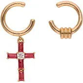 Gaya Boucles d'oreilles or / merlot