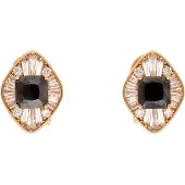 Gaya Boucles d'oreilles or rose / noir