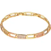 Faina Bracelet or / transparent