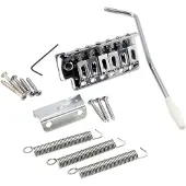 Fazley 10601 chevalet tremolo pour guitare style ST, chrome