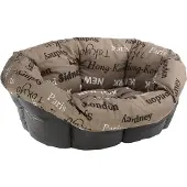 Ferplast Cities 6 Dog Bed Cover Marron,Noir