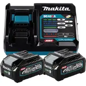 Makita Kit De Démarrage De Batterie XGT DC40RA/2xBL4040