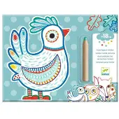 Djeco Coloriage enfant à révéler Animaux de la forêt
