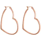 Purelei Boucles d'oreilles 'Big Love' or rose
