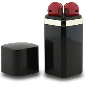 GUESS Ecouteurs Lipstick - Bluetooth - Noir et rouge - Noir