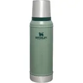 Stanley The Legendary Classic Bottle 1QT, Hammertone Green 10-11346-091 bouteille thermos avec bouchon verseur et gobelet, 940 ml
