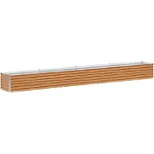 vidaXL Lit surélevé brun clair 390 x 50 x 36 cm Acier galvanisé