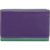 Mywalit Porte-monnaies 'Tri-fold' beige / vert / olive / violet foncé