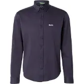 BOSS Chemise 'Motion' marine / blanc