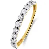 Lucardi Bague 'Chic' or / transparent