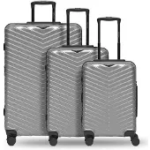 Redolz trolley Essentials 18 Trolley Set 3 pièces Metallic-Silver Shiny argenté 56cm