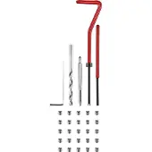 Toolcraft Kit de réparation de filetage M4 de 30 pièces