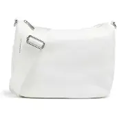 Mandarina Duck Mellow Leather Horizontal Hobo Crossbody Blanc Homme