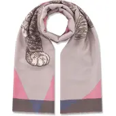 Codello Écharpe marron / violet / rose