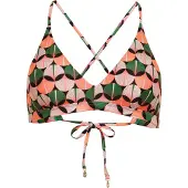 Superdry Femme Haut de Bikini Triangle Avec dos Croisé Orange Taille: 38