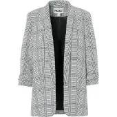 Pieces Blazer 'PCBOSELLA' gris / noir / blanc