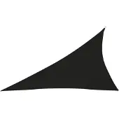 vidaXL Voile de parasol tissu oxford triangulaire 3x4x5 m noir