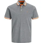Jack & Jones T-Shirt 'JJEPaulos' bleu fumé / mandarine / blanc