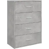 vidaXL Sideboards 2 pcs. Gris béton 60x31x84 cm Bois composite