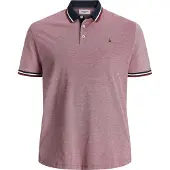 Jack & Jones Paulos Plus Size Short Sleeve Polo Rouge 5XL Homme