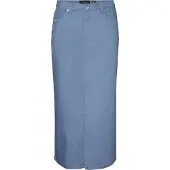 Vero Moda Wild Lucky Long Skirt Bleu M Femme