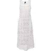 Vero Moda Honey Lace Sleeveless Long Dress Blanc M Femme