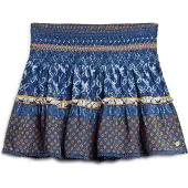 Superdry Printed Shirred Short Skirt Multicolore S Femme