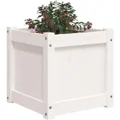 vidaXL Jardinière cire marron 40x40x40 cm bois de pin massif