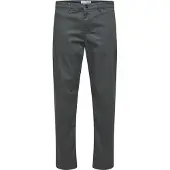 Selected Pantalon chino 'New Miles' gris basalte