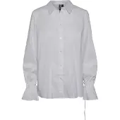 Pieces Essi Regular Long Sleeve Shirt Blanc M Femme