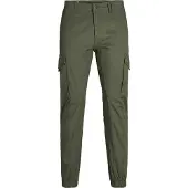 Jack & Jones Plus Pantalon cargo 'Paul' vert foncé