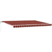 vidaXL Store extensible orange et marron 450 x 350 cm