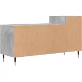 vidaXL Armoire TV gris béton 100x35x55 cm Bois composite