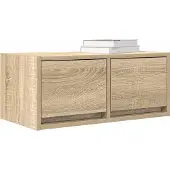 vidaXL Armoire TV Chêne Sonoma 60x31x25,5 cm Matériau dérivé du bois