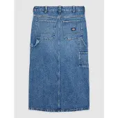 Dickies Long Carpenter Denim Skirt Bleu XS Femme